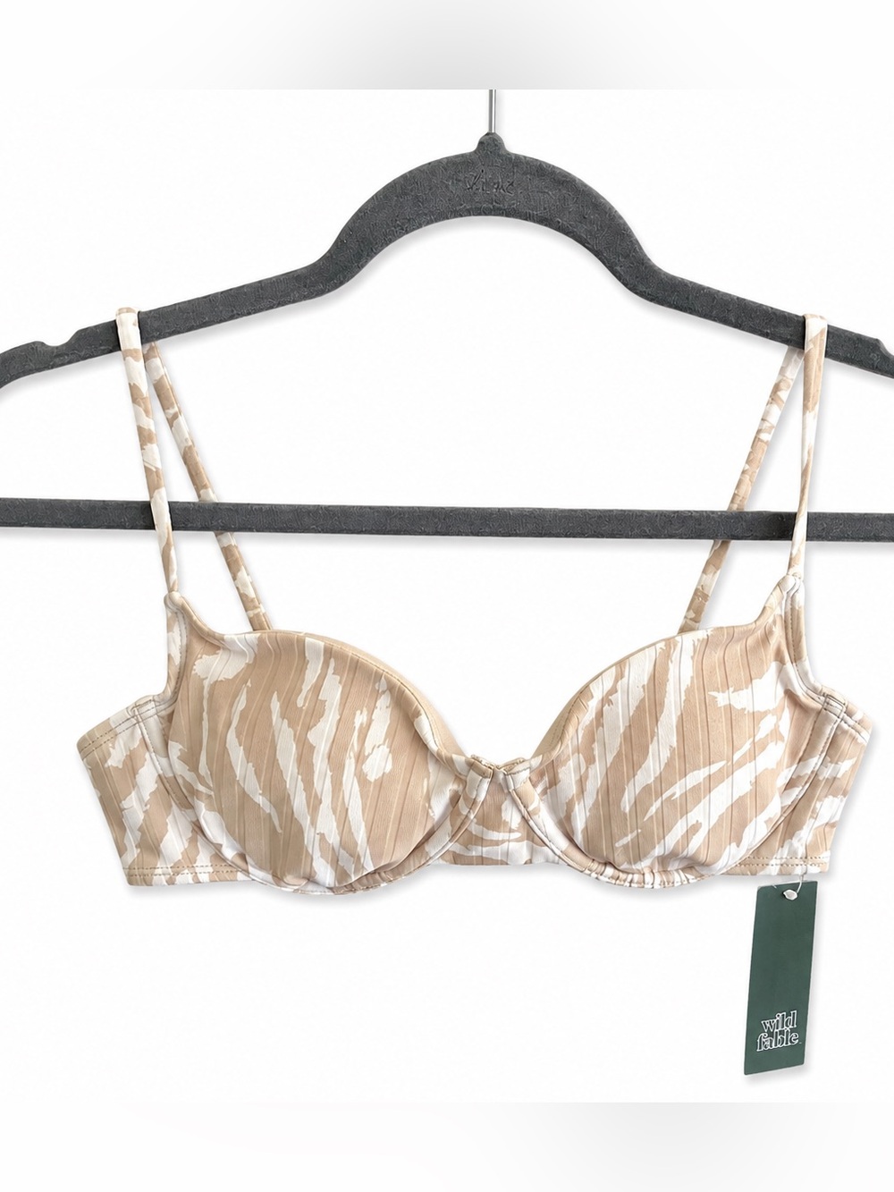 wild fable Print Bikini Top NWT